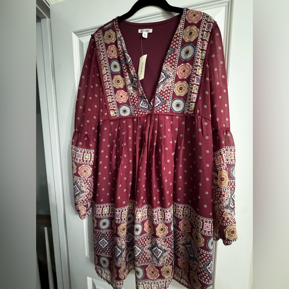 NWT Francesca boho dress- XL